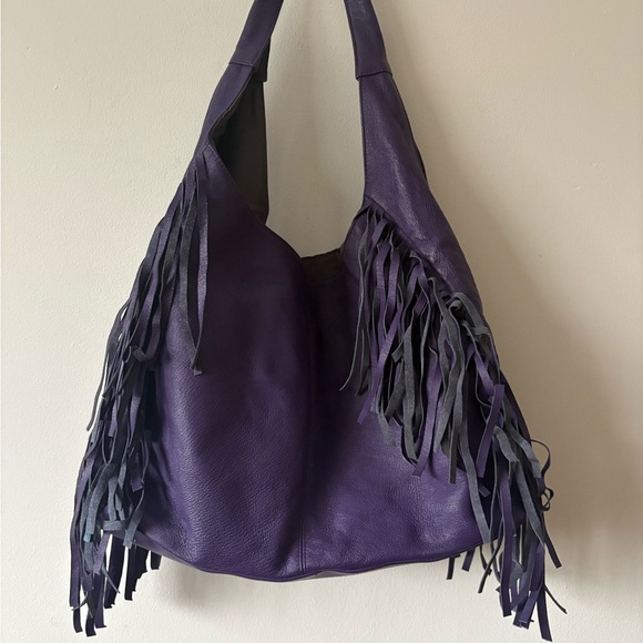 Purple Fringe Women's Bag - Picture 2 of 5